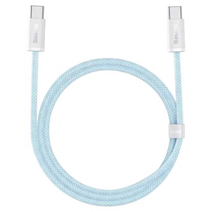 Imagem de Cabo Type-C p/ Type-C Dynamic Series Fast Charging Data 100W Baseus Azul - 1Mtr