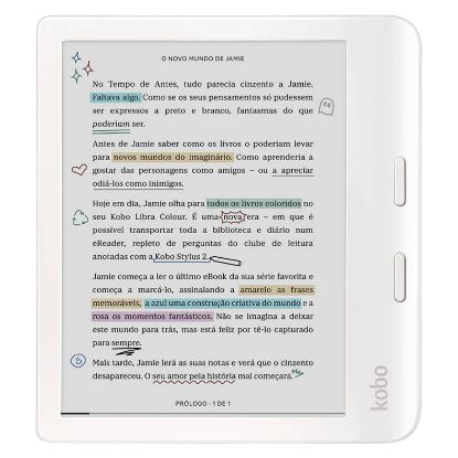 Imagem de E-Book Reader Kobo Libra Colour Branco