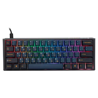 Imagem de Teclado Ducky ONE 3 Pro 60% PBT Mecânico RGB 8K Preto - Switch MX Red (PT)