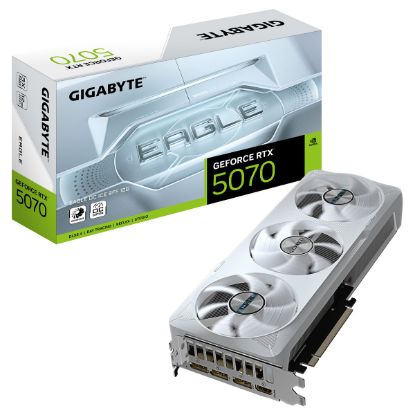 Imagem de Placa Gráfica Gigabyte GeForce RTX 5070 EAGLE OC ICE SFF 12G DLSS4