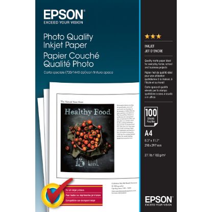 Imagem de Papel de Qualidade Fotográfica Epson Photo Quality (100 Folhas - A4)