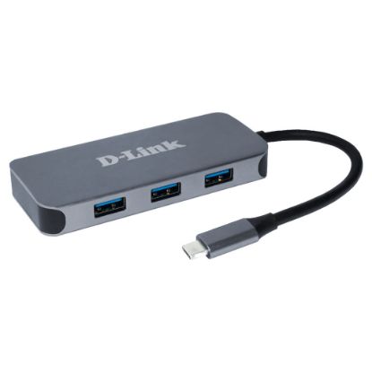 Imagem de Docking Station D-Link Type-C Multiport 6-em-1 DUB-2335 60W Cinza