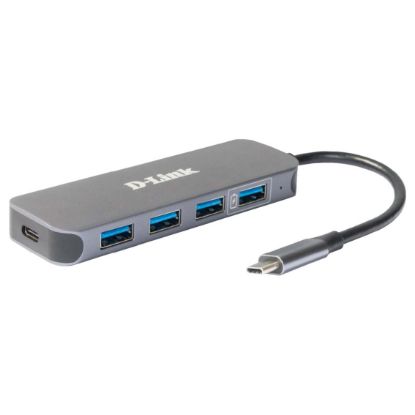 Imagem de Docking Station D-Link Type-C Multiport 5-em-1 DUB-2340 60W Cinza