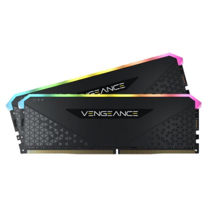 Imagem de Dimm DDR4 Pack 2x 16GB (32GB) Corsair CL16 3200Mhz Vengeance RGB RS Preta