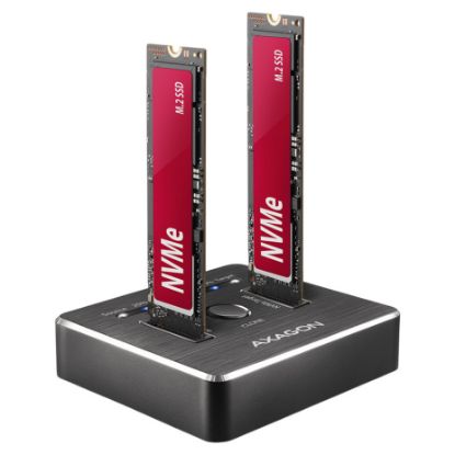 Imagem de Dock Dual SSD Axagon ADSA-M2C M.2 NVMe/ Type-C 3.2