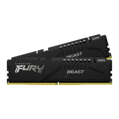 Imagem de Dimm DDR5 Pack 2x 16GB (32GB) Kingston CL32 6400MT/s 1Rx8 Fury Beast Preta