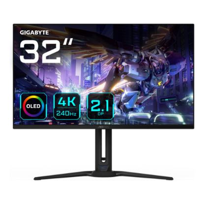Imagem de Monitor Gigabyte 32" AORUS FO32U2P OLED UHD 16:9 240Hz FreeSync HDR400 (0.03ms)