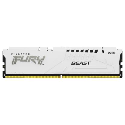 Imagem de Dimm DDR5 16GB Kingston CL36 EXPO 6000Mhz Fury Beast Branca