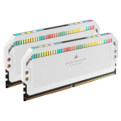 Imagem de Dimm DDR5 Pack 2x 32GB (64GB) Corsair CL40 5600Mhz Dominator Platinum RGB Branca