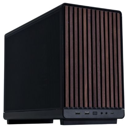 Imagem de Caixa Lian Li X DAN A3 Wood Preta (Micro-ATX)