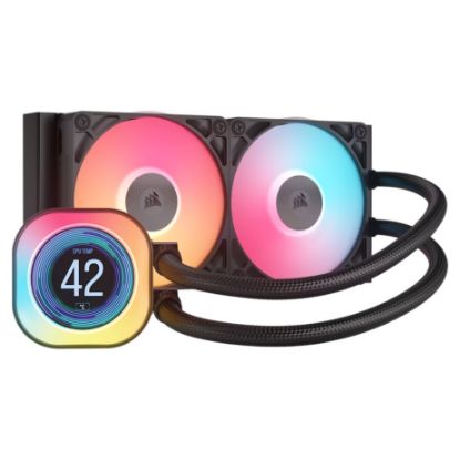 Imagem de Cooler CPU Corsair iCUE Link Titan RX LCD RGB Liquid 240mm Preto