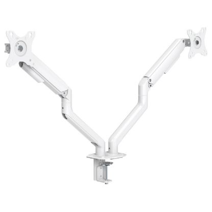 Imagem de Suporte Mesa Articulado p/ 2 Ecrãs 17"/32" TooQ Branco c/ Mola