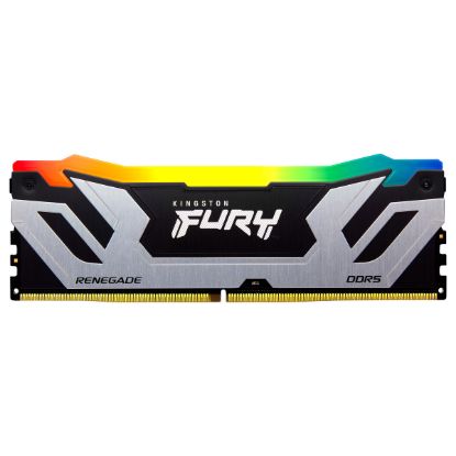 Imagem de CUDimm DDR5 24GB Kingston CL40 8400Mhz Fury Renegade RGB Prateada