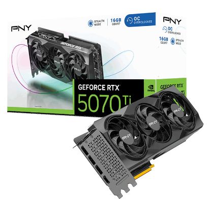 Imagem de Placa Gráfica PNY GeForce RTX 5070 Ti Gaming Triple Fan OC 16GB DLSS4