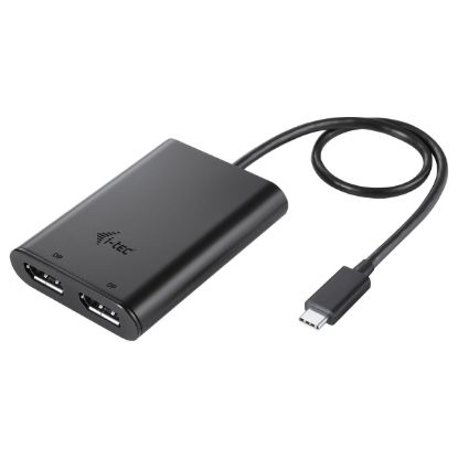Imagem de Cabo Adaptador Type-C p/ 2x DisplayPort M/F i-tec