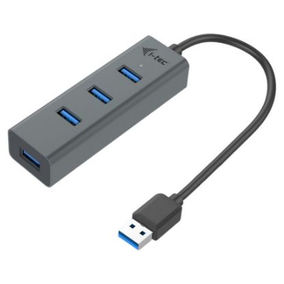 Imagem de Hub USB3.0 4x USB3.0 i-tec Metal Cinza