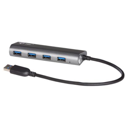 Imagem de Hub USB3.0 4x USB3.0 Superspeed i-tec Metal Cinza