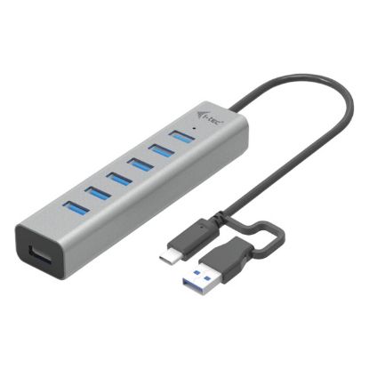 Imagem de Hub Type-C/USB2.0 7x USB3.0 i-tec Cinza