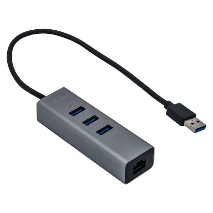 Imagem de Hub USB3.0 1x USB3.0 + 1x RJ45 Gigabit i-tec