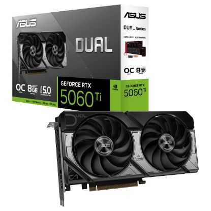 Imagem de Placa Gráfica Asus GeForce RTX 5060 Ti DUAL OC 8GB DLSS4