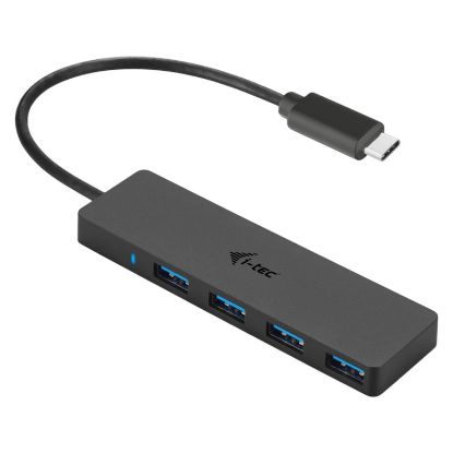 Imagem de Hub Type-C 4x USB3.0 i-tec Preto