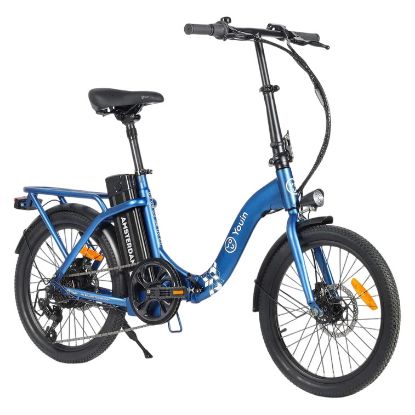 Imagem de Bicicleta Elétrica Youin Amsterdam Dobrável 20" 250W Azul