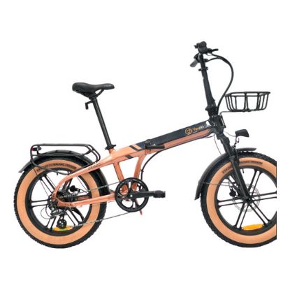 Imagem de Bicicleta Elétrica Youin Dallas FAT 20" 250W Preta/Laranja