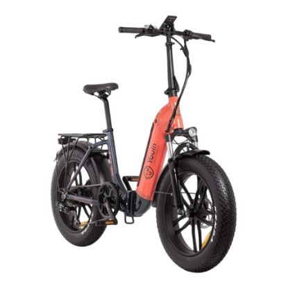 Imagem de Bicicleta Elétrica Youin Luxor II FAT 20" 250W Coral/Preta