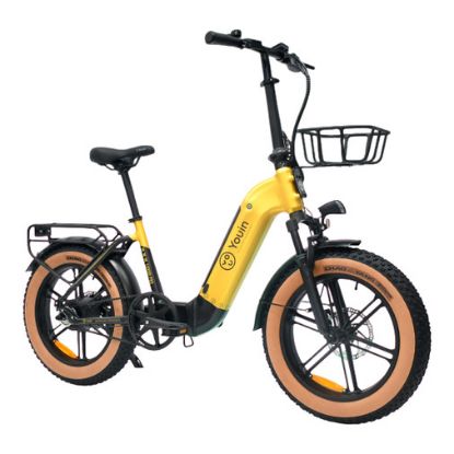 Imagem de Bicicleta Elétrica Youin Luxor II Pro FAT 20" 250W Amarela/Preta