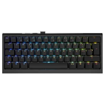 Imagem de Teclado Ducky ONE X 60% PBT Wireless Mecânico RGB Preto - Ducky Inductive Switch (PT)