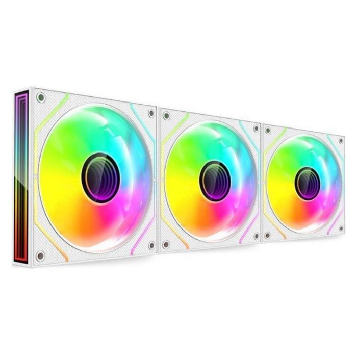 Mars Gaming Mf-3dprokit Kit 3x Pwm Fdb 120mm Argb Infinity Mirror Hub Lüfter Schwarz