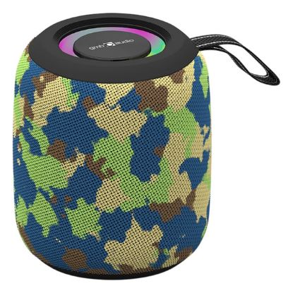 Imagem de Coluna Portátil Bluetooth Gembird TWS BT LED RGB 8W Camuflado