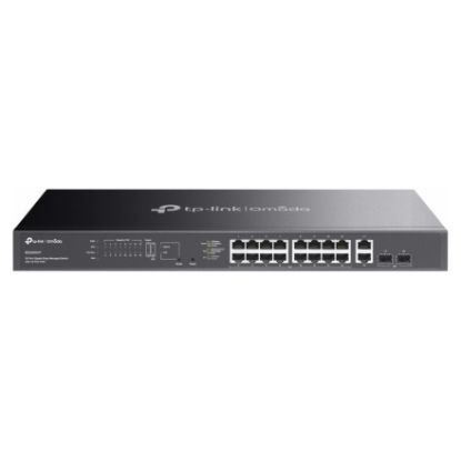 Imagem de Switch de Rede TP-Link Omada 20 Portas Gigabit 16x PoE+/2x Gigabit/ 2x SFP - ES220GMP