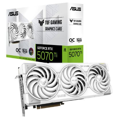 Imagem de Placa Gráfica Asus GeForce RTX 5070 Ti TUF GAMING OC WHITE 16GB DLSS4