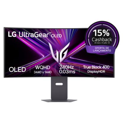Imagem de Monitor LG 39" UltraGear 39GX900A-B OLED WQHD 21:9 Curvo 240Hz G-Sync Compatible HDR400 (0.03ms)