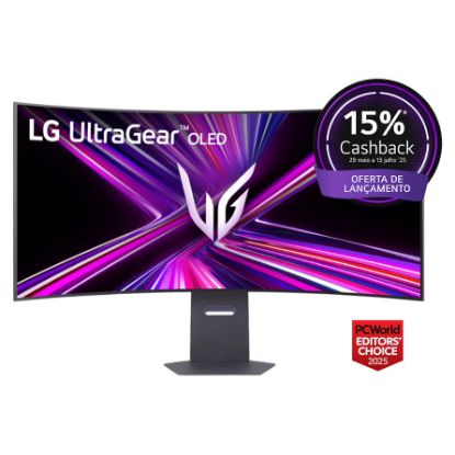 Imagem de Monitor LG 44.5" UltraGear 45GX950A-B OLED WQHD 21:9 Curvo 240Hz G-Sync HDR400 (0.03ms)