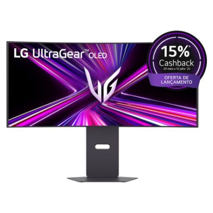 Imagem de Monitor LG 34" UltraGear 34GX900A-B OLED WQHD 21:9 Curvo 240Hz G-Sync HDR400 (0.03ms)
