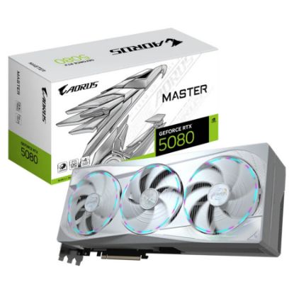 Imagem de Placa Gráfica Gigabyte GeForce RTX 5080 AORUS MASTER ICE 16GB DLSS4