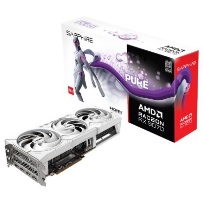 Imagem de Placa Gráfica Sapphire Radeon RX 9070 PURE OC 16GB