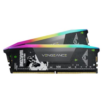Imagem de Dimm DDR5 Pack 2x 16GB (32GB) Corsair CL32 6400Mhz Vengeance RGB Preta (Warzone Edition)