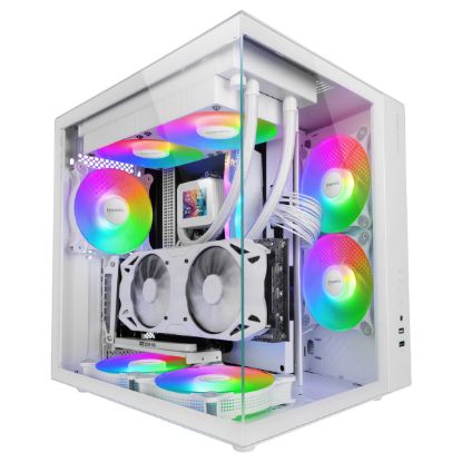 Imagem de Caixa Mars Gaming MCV-ONE Branca (ATX) (Vidro Temperado)