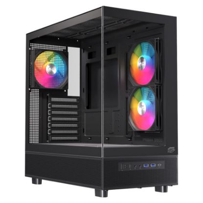 Imagem de Caixa Einarex Prisma S500 Preta RGB (ATX) (Vidro Temperado)