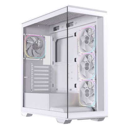 Imagem de Caixa Einarex Prisma S700 Branca RGB (ATX) (Vidro Temperado)
