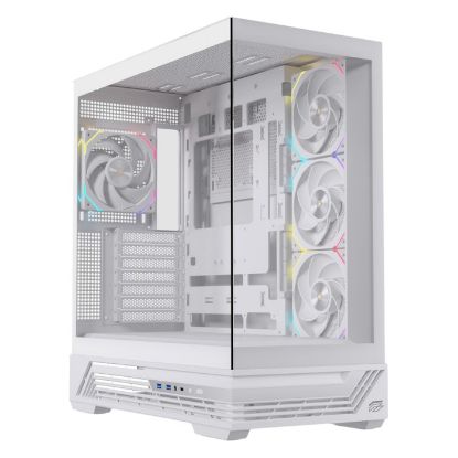 Imagem de Caixa Einarex Prisma S800 Branca RGB (ATX) (Vidro Temperado)