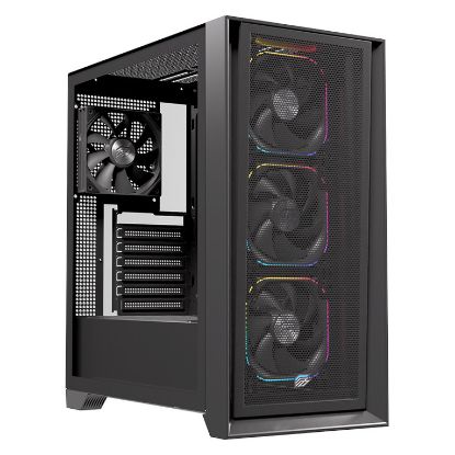 Imagem de Caixa Einarex Pulse P600 Preta RGB (ATX) (Vidro Temperado)