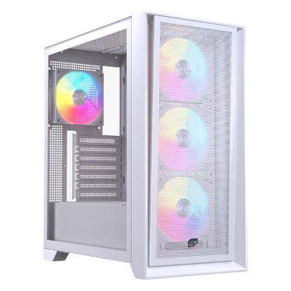 Imagem de Caixa Einarex Pulse P600 Branca RGB (ATX) (Vidro Temperado)