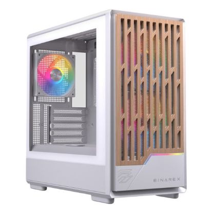 Imagem de Caixa Einarex Pulse PM400 Branca RGB (Micro-ATX) (Vidro Temperado)