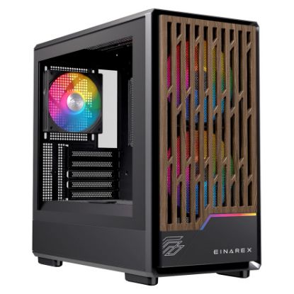 Imagem de Caixa Einarex Pulse PM400 Preta RGB (Micro-ATX) (Vidro Temperado)