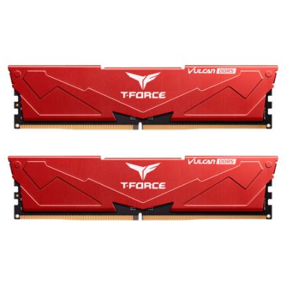Imagem de Dimm DDR5 Pack 2x 16GB (32GB) TeamGroup CL32 6000Mhz T-Force Vulcan Vermelha