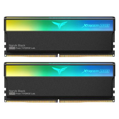 Imagem de Dimm DDR5 Pack 2x 16GB (32GB) TeamGroup CL30 6000Mhz T-Force XTREEM ARGB Preta